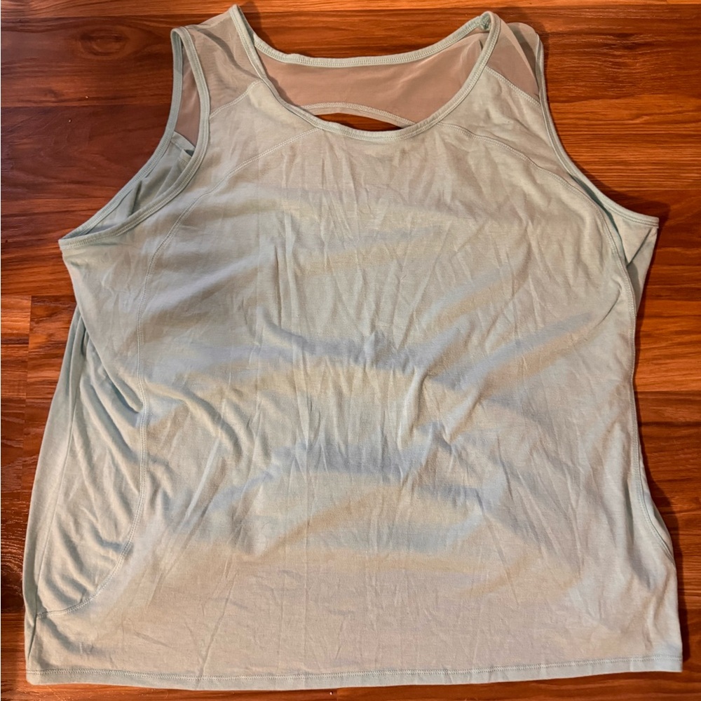 Zone Pro Blue Sleeveless Cut Out Tank Top